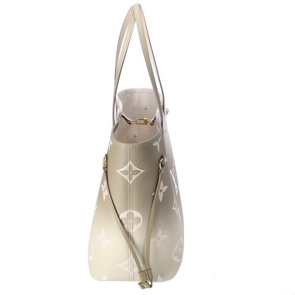 Louis Vuitton Neverfull MM Spring In The City Tote Bag Sunset Khaki Monogram - Picture 3 of 9